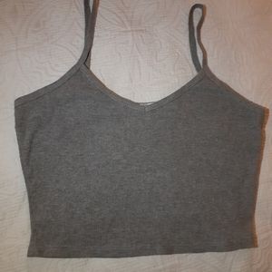 Grey crop top